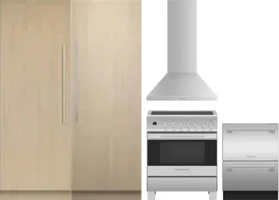 5 Piece Package Includes Refrigerator, Freezer, Range, Hood And Dishwasher